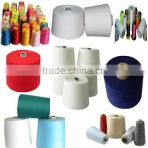 CHEAP PRICE FOR COLORED POLYESTER RING SPUN YARN 20S 30S thumbnail-1