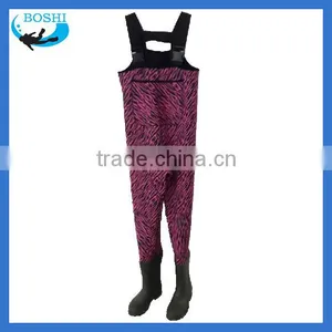 Knee High Camo Neoprene Rubber Fishing Waders Breathable thumbnail-6