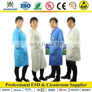 5mm Grid, With Logo Design ESD Poly/cotton Antistatic Smock thumbnail-6