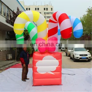 4m HIGH Inflatable Christmas Gift Box With LED for Xmas Decoration Sam yu 6606 thumbnail-1
