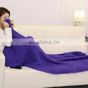 High Quality Fuchsia and Purple Soft Blanket thumbnail-4