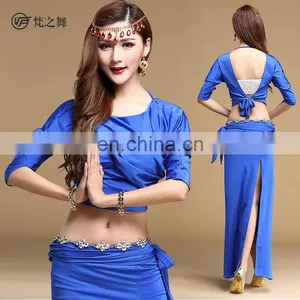 T-5117 High Spandex Performance Belly Dance Costume Suit thumbnail-1