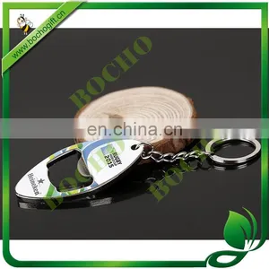 Metal Keychain With Bottle Opener, Metal Bottle Opener Key Chain With Logo, Customized Opener Keyring thumbnail-1
