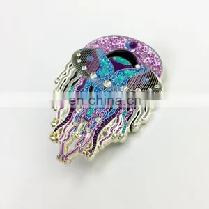 Glitter Custom Hard / Soft Enamel Pin for Custom Enamel Lapel Pin thumbnail-3