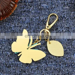 Custom Metal Keychain High Quality Butterfly Keychain Souvenir Gift thumbnail-3