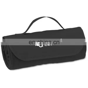 XD1031 Roll up Travel Blanket Roll up Fleece Picnic Blanket With Waterproof thumbnail-1