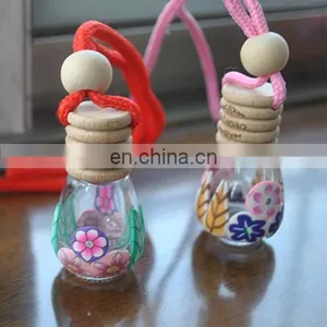 2014 Hottest Unique Design Polymer Clay Perfume Glass Bottle With Cork thumbnail-1
