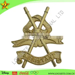 Die Struck / Stamped Brass Gold Plating Lapel Pins With Wholesale Price thumbnail-1