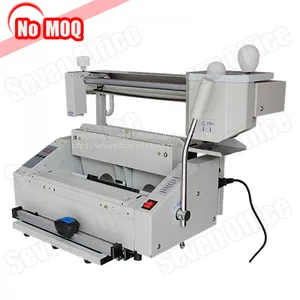 No MOQ Automatic Desktop Hot Melt Glue Book Binding Machine With Creasing Function Manufacturer Price thumbnail-1