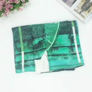 Cheap Price Wholesale New Design Custom Logo Pashmina Silk Scarf Printed 50x50 thumbnail-3