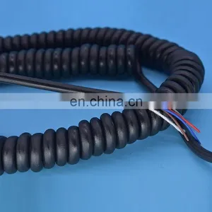 Elastomeric Power Cables Cnc Spiral Cable Spring Wire Coiled Cable thumbnail-1