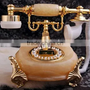 Fancy Caller id Landline Marble Antique Telephone thumbnail-1