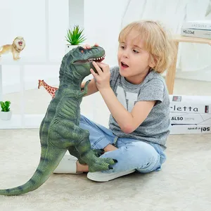 New Jurassic Feathered T-Rex PVC Animals Toy T-rex Action Figures Open Mouth Tyrannosaurus Rex Dino Custom thumbnail-1