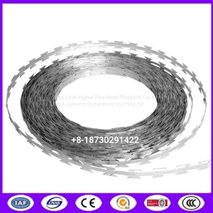 Razor Ribbon Concertina Barbed Wire Tape Large Middle Small Size thumbnail-1