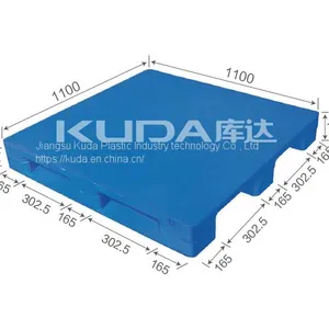 Chemical Resistant 1111D PBCZ PLASTIC PALLET（BUILT-IN STEEL TUBE）from China thumbnail-1
