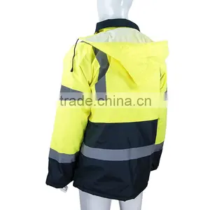 Cheap High Visible Road Safety Winter Reflective Jacket RF072 thumbnail-2