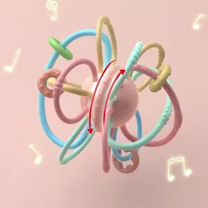 Source Leburg Newborn Manhattan Ball Baby Tooth Grinding Tooth Player Shakes Bell Bite Stoic Baby Toy thumbnail-3