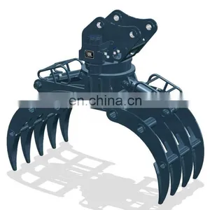 Log Grapple for Excavator , Excavator Grapple Bucket for Sale thumbnail-1