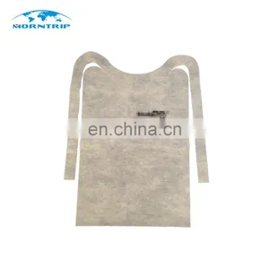 Cheap Custom Printed White Nonwoven Apron Disposable Adult Bib thumbnail-1