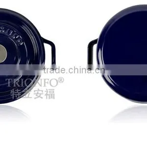 Trionfo Blue Pot Pre-seasoned Cast Iron Cookware Enameled Casserole Hot Pot Manufacturer China thumbnail-1