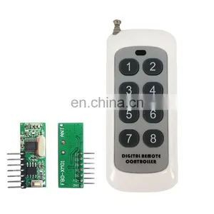8-button Remote Control With Wireless Receiver Module thumbnail-1