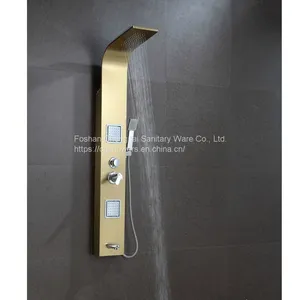 Shower Panel With Body Jet Hanheld Shower Head Stainless Steel Sanitary Shower System thumbnail-2