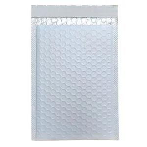 Wholesale Low MOQ Customized Logo Printed Bubble Mailer Matte Black Foil Wrap Padded Packaging Metallic Bubble Envelope thumbnail-5