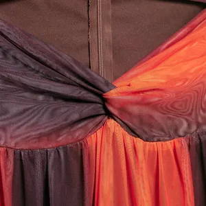 2025 Summer New One Collar Strapless Contrasting High Waisted Long Dress thumbnail-3