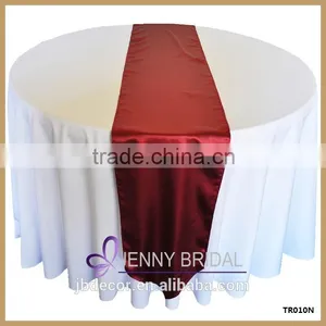 TR010H Elegant Green Satin Banquet Party Table Runner Sizes 30*274cm thumbnail-6