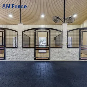 Horse Stall Stable Galvanize Farm Riding Horse Shelter Horse Stable Stall Whit Roof thumbnail-2