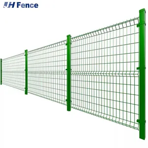 Waterproof Factory Manufacturer 3D Welded Wire Mesh Fence Panel thumbnail-1