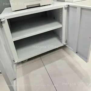 Lockable Printer Cabinet With Shelves | Steel Base for Printers | Office Storage Furniture for Commercial Offices thumbnail-4