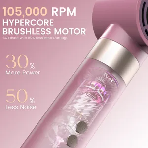 High-Speed Hair Styler With 105,000RPM Brushless Motor, 6 Attachments & Ionic Technology（Wechat:13510231336） thumbnail-3