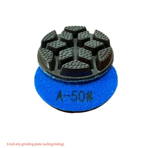 3 - Inch Resin Dry Grinding Discs for Concrete Floor Curing, Available in a Full Range of Specifications From 50# to 2000#, 1 Disc Equals 3 Discs, Direct From the Source thumbnail-1