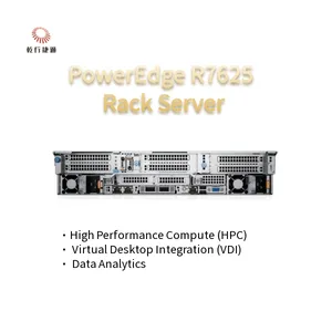2U Two Socket PowerEdge R7625 Rack Server 4th Gen AMD EPYC™ Processors Up To 8x PCIe Gen5 Slots 12 X 2.5