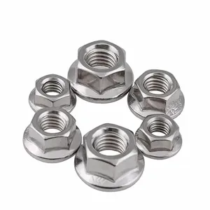 304/201/316 Stainless Steel DIN 6923 Hot Selling Factory Price Hex Flange Nut thumbnail-3
