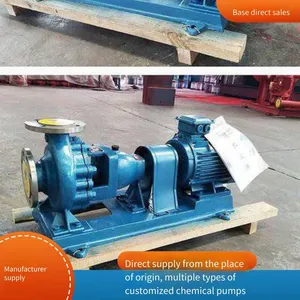 Ih65-50-160 Corrosion-resistant Acid Liquid Chemical Pump, ih Type Alkaline Wastewater Transfer Pump, Customizable thumbnail-1