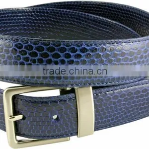 NEW MENS DESIGNER FX SNAKE SKIN DRESS GOLF BELT PANTENT LEATHER COBRA PYTHON thumbnail-1