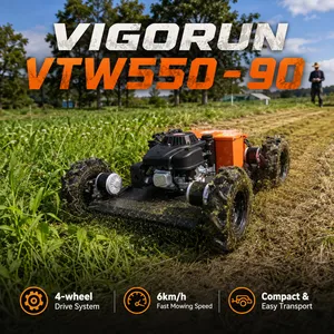 Vigorun VTW550‑90 4WD Remote‑Control Petrol Brush Cutter CE/EPA Certified for Orchard & Plantation Work thumbnail-1