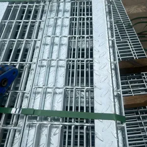 Floor Grating for Oil Rig Platforms, Hot-Dip Galvanized Steel, 50x50mm Opening, 6mm Bar thumbnail-2