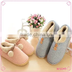 2015 Latest Design Cotton Fabrics Fashion Lady Slipper Warm Cotton Slippers thumbnail-1