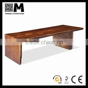 Solid Wood Home Furniture Replica Design Natural Wood Table thumbnail-1