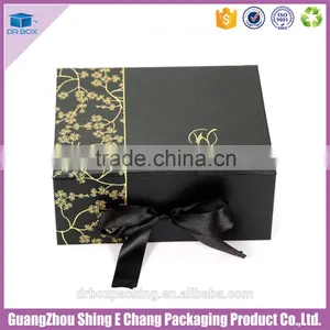 2016 Luxury Custom Gold Hot Stamping Logo Specialty Paper Printed Gift Box/custom Gift Box With Ribbon thumbnail-5