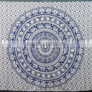 Jaipur Cotton Printed Bed Sheets Mandala Tapestry thumbnail-4
