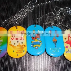 Pet Dog Safety LED Collar Pendant Tags , Metal Flashing Blinking Glow Light thumbnail-2