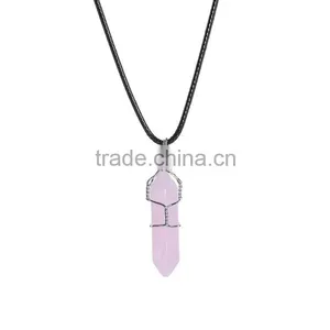 2016 Trendy Hot Style Tiger Eye Natural Stone Bullet Necklace SMJ0143 thumbnail-6