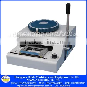 Manual Credit PVC Smart Card Embossing Machine thumbnail-2