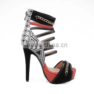 2016 New Summer Sandals Fashion Open Toe High Platform High Heel Women Shoes Fancy Sandals Lady thumbnail-2