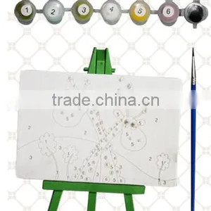 Artist Wooden Mini Easel and Canvas thumbnail-1