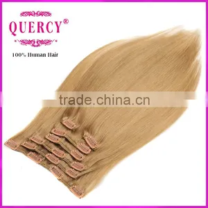 Best Selling Virgin Remy Hair Hair Clip In Extensions Full Head Set Colors Available Remy Human Clip thumbnail-3